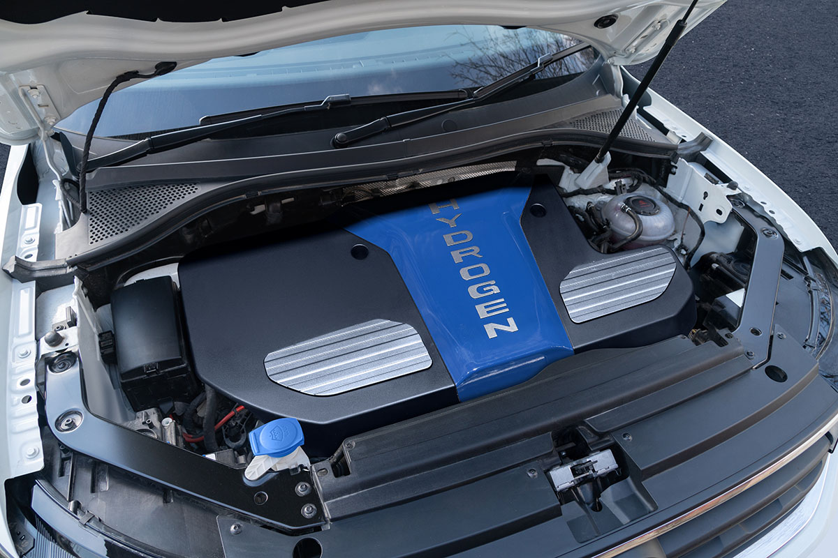hydrogen car bonnet open