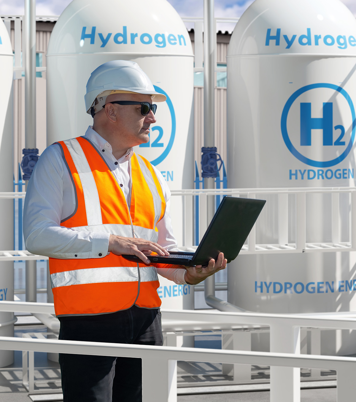 hyrdogen safety technician analysing data